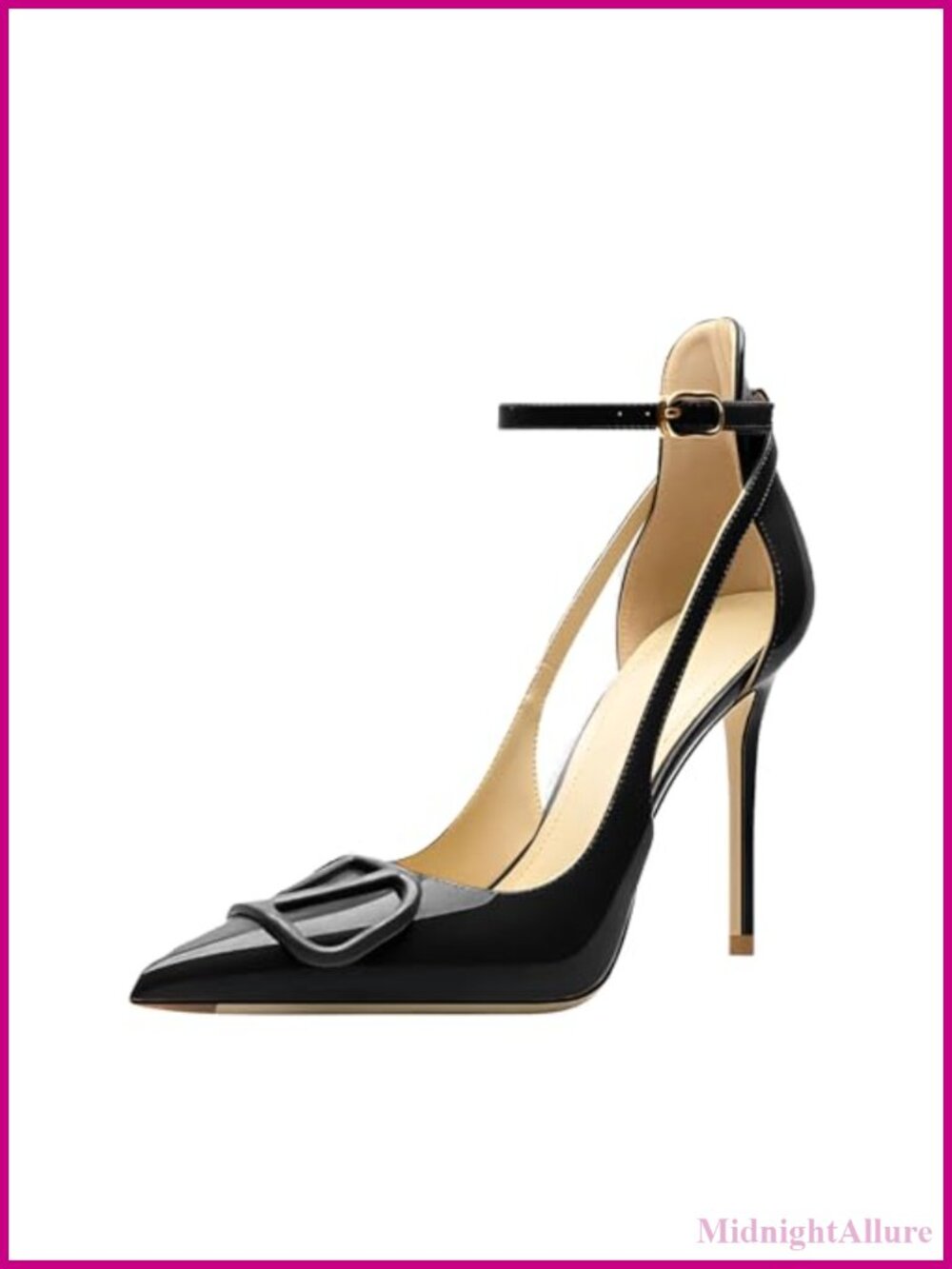 Women's Pointed-Toe Strappy Stiletto High Heel Pumps